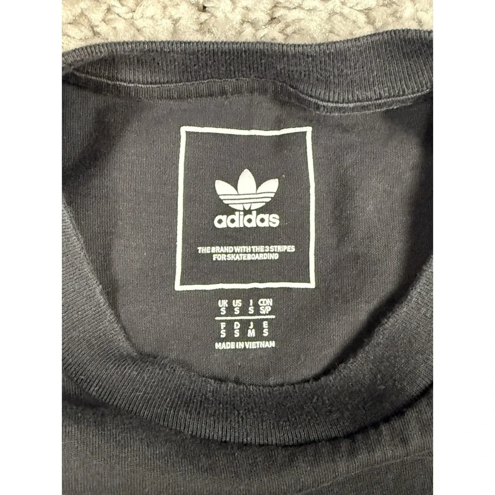 Adidas Mark Gonzales Shmoofoil Computer World T-Shirt‎ Size Small Black & Green